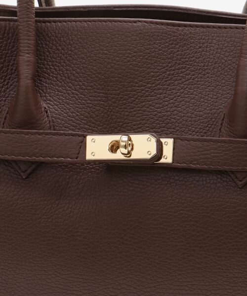 le.coeur blanc / ルクールブラン トートバッグ | 《A4サイズ収納可能》MILLELAFIRENZE金具付きレザートートバッグ | 詳細16