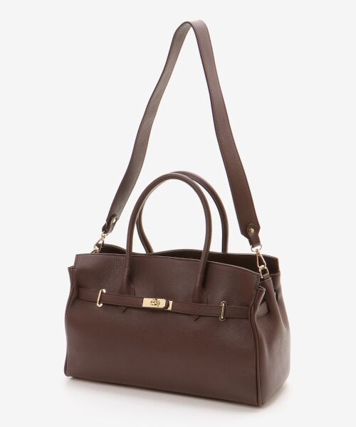 le.coeur blanc / ルクールブラン トートバッグ | 《A4サイズ収納可能》MILLELAFIRENZE金具付きレザートートバッグ | 詳細18