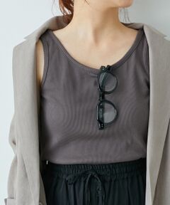 le.coeur blanc / ルクールブラン タンクトップ | コットンストレッチテレコタンク