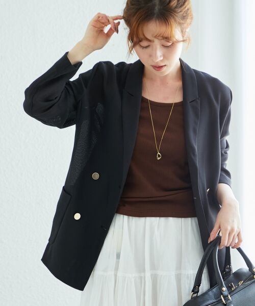 le.coeur blanc / ルクールブラン タンクトップ | コットンストレッチテレコタンク | 詳細14