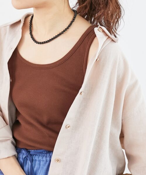 le.coeur blanc / ルクールブラン タンクトップ | コットンストレッチテレコタンク | 詳細18