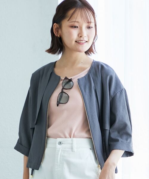 le.coeur blanc / ルクールブラン タンクトップ | コットンストレッチテレコタンク | 詳細8