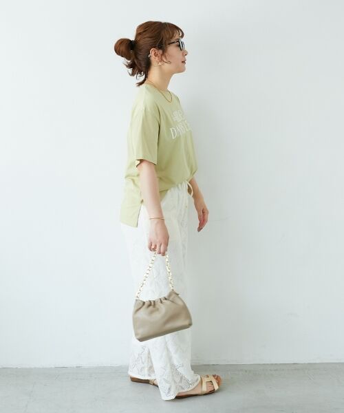 le.coeur blanc / ルクールブラン Tシャツ | 《手洗い可能》RIDES DANS L'EAUロゴTシャツ | 詳細15