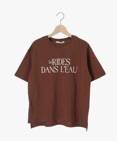 le.coeur blanc / ルクールブラン Tシャツ | 《手洗い可能》RIDES DANS L'EAUロゴTシャツ | 詳細18