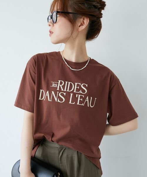 le.coeur blanc / ルクールブラン Tシャツ | 《手洗い可能》RIDES DANS L'EAUロゴTシャツ | 詳細19