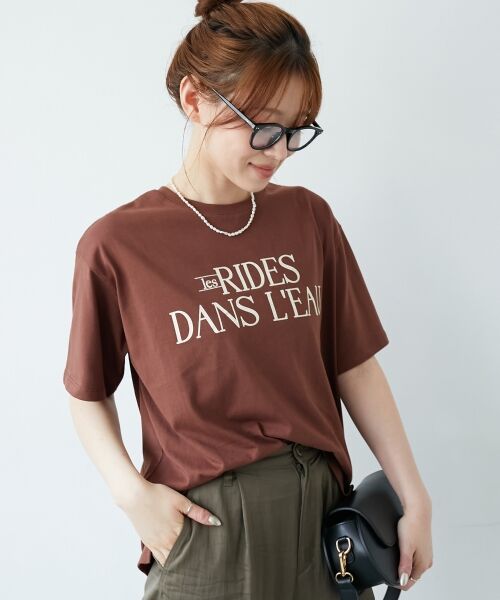le.coeur blanc / ルクールブラン Tシャツ | 《手洗い可能》RIDES DANS L'EAUロゴTシャツ | 詳細21