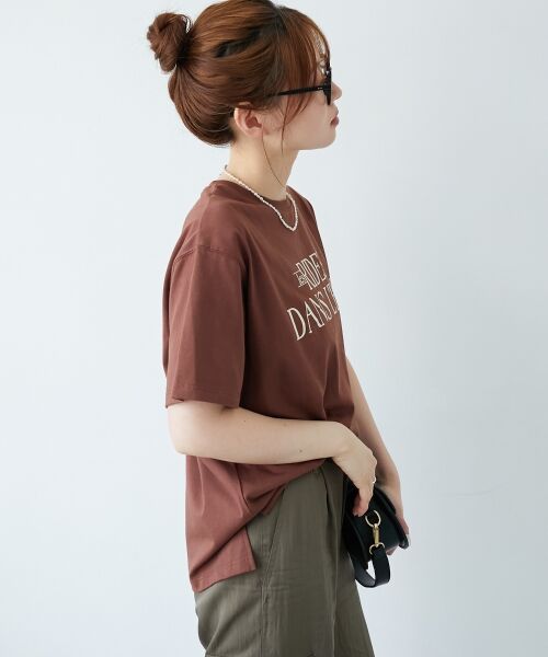 le.coeur blanc / ルクールブラン Tシャツ | 《手洗い可能》RIDES DANS L'EAUロゴTシャツ | 詳細22