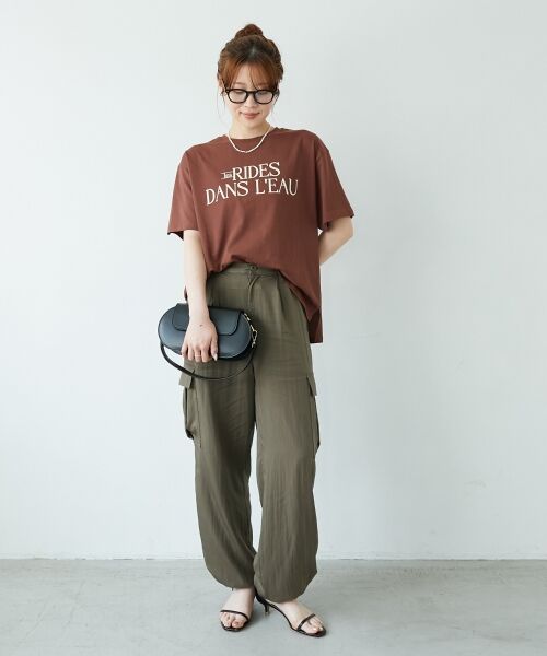 le.coeur blanc / ルクールブラン Tシャツ | 《手洗い可能》RIDES DANS L'EAUロゴTシャツ | 詳細25