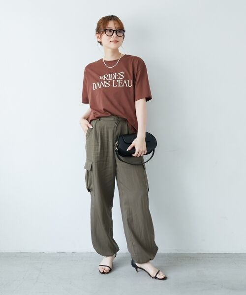 le.coeur blanc / ルクールブラン Tシャツ | 《手洗い可能》RIDES DANS L'EAUロゴTシャツ | 詳細26