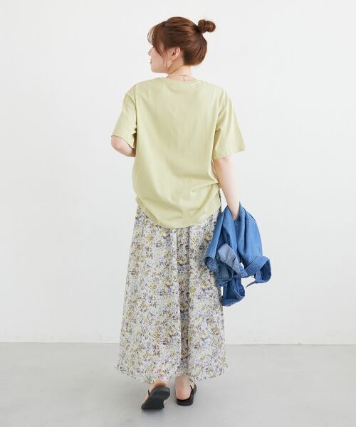 le.coeur blanc / ルクールブラン Tシャツ | 《手洗い可能》RIDES DANS L'EAUロゴTシャツ | 詳細7