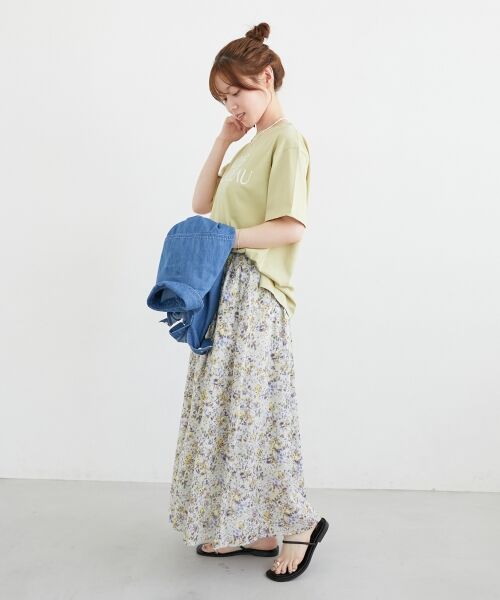 le.coeur blanc / ルクールブラン Tシャツ | 《手洗い可能》RIDES DANS L'EAUロゴTシャツ | 詳細8