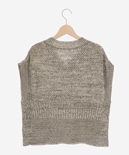 le.coeur blanc / ルクールブラン ベスト | 《手洗い可能》柄編みミックスデザインニットベスト | 詳細20