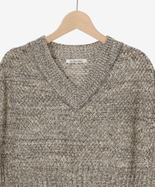 le.coeur blanc / ルクールブラン ベスト | 《手洗い可能》柄編みミックスデザインニットベスト | 詳細21