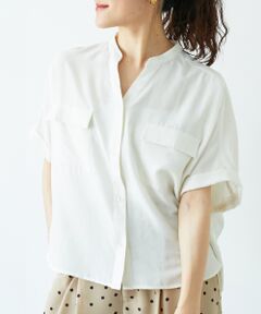 le.coeur blanc / ルクールブラン その他トップス | 《マストバイアイテム！》フィブリルサテンドルマンシャツ