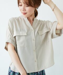 le.coeur blanc / ルクールブラン その他トップス | 《マストバイアイテム！》フィブリルサテンドルマンシャツ