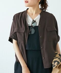 le.coeur blanc / ルクールブラン その他トップス | 《マストバイアイテム！》フィブリルサテンドルマンシャツ