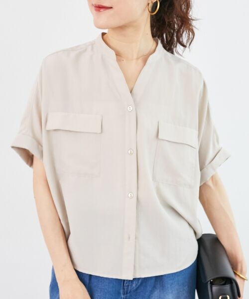 le.coeur blanc / ルクールブラン その他トップス | 《マストバイアイテム！》フィブリルサテンドルマンシャツ | 詳細16