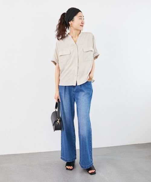 le.coeur blanc / ルクールブラン その他トップス | 《マストバイアイテム！》フィブリルサテンドルマンシャツ | 詳細17