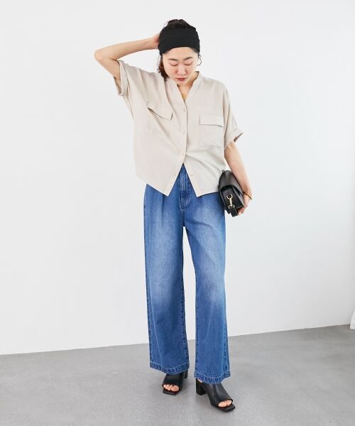 le.coeur blanc / ルクールブラン その他トップス | 《マストバイアイテム！》フィブリルサテンドルマンシャツ | 詳細18