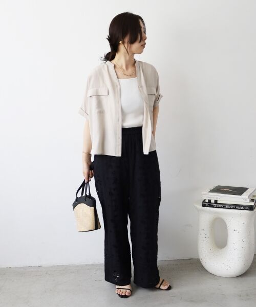 le.coeur blanc / ルクールブラン その他トップス | 《マストバイアイテム！》フィブリルサテンドルマンシャツ | 詳細19