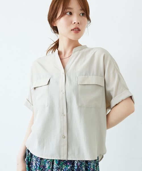 le.coeur blanc / ルクールブラン その他トップス | 《マストバイアイテム！》フィブリルサテンドルマンシャツ | 詳細2