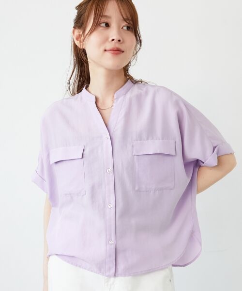 le.coeur blanc / ルクールブラン その他トップス | 《マストバイアイテム！》フィブリルサテンドルマンシャツ | 詳細21