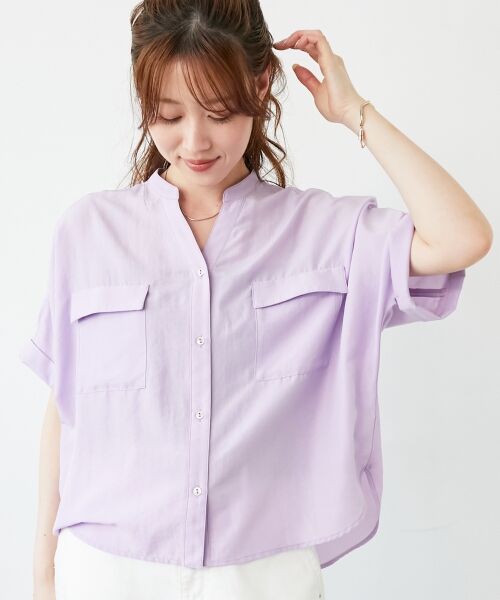 le.coeur blanc / ルクールブラン その他トップス | 《マストバイアイテム！》フィブリルサテンドルマンシャツ | 詳細22