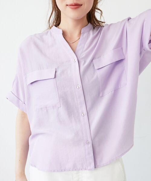 le.coeur blanc / ルクールブラン その他トップス | 《マストバイアイテム！》フィブリルサテンドルマンシャツ | 詳細23