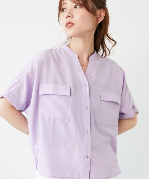 le.coeur blanc / ルクールブラン その他トップス | 《マストバイアイテム！》フィブリルサテンドルマンシャツ | 詳細25