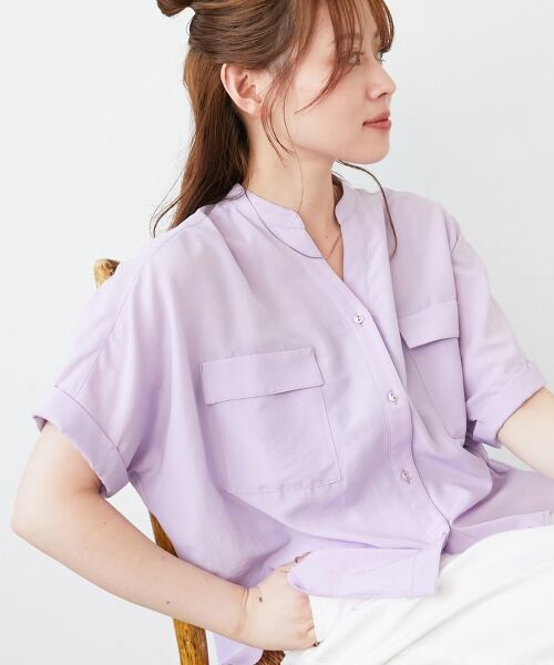 le.coeur blanc / ルクールブラン その他トップス | 《マストバイアイテム！》フィブリルサテンドルマンシャツ | 詳細27