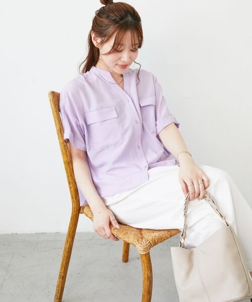 le.coeur blanc / ルクールブラン その他トップス | 《マストバイアイテム！》フィブリルサテンドルマンシャツ | 詳細28