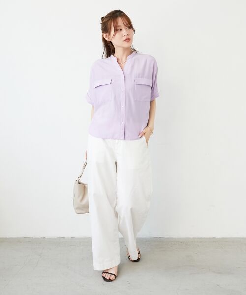 le.coeur blanc / ルクールブラン その他トップス | 《マストバイアイテム！》フィブリルサテンドルマンシャツ | 詳細29