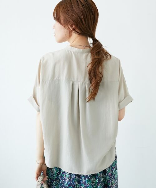 le.coeur blanc / ルクールブラン その他トップス | 《マストバイアイテム！》フィブリルサテンドルマンシャツ | 詳細7