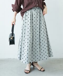 le.coeur blanc / ルクールブラン ロング・マキシ丈スカート | リバーシブルタフタスカート