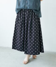 le.coeur blanc / ルクールブラン ロング・マキシ丈スカート | リバーシブルタフタスカート