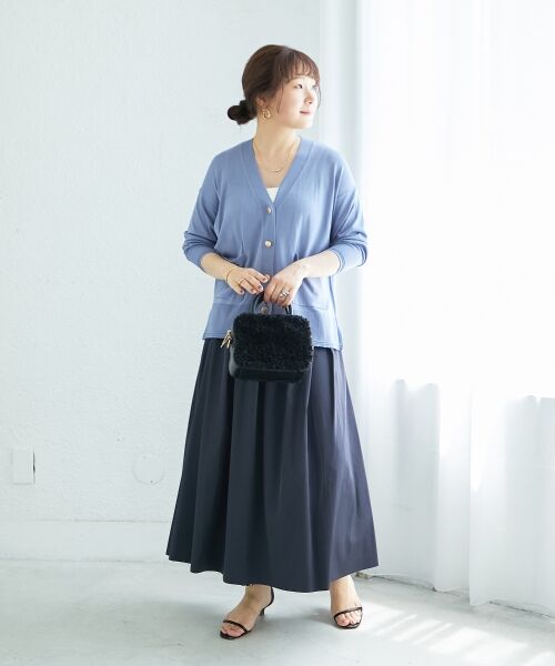 le.coeur blanc / ルクールブラン ロング・マキシ丈スカート | リバーシブルタフタスカート | 詳細11