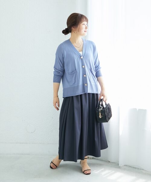 le.coeur blanc / ルクールブラン ロング・マキシ丈スカート | リバーシブルタフタスカート | 詳細12