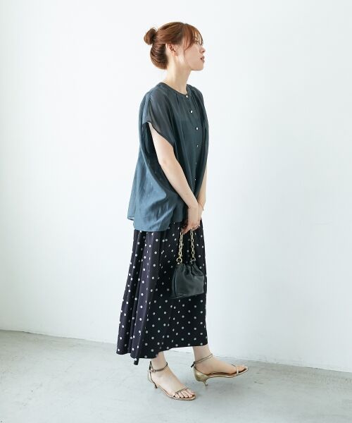 le.coeur blanc / ルクールブラン ロング・マキシ丈スカート | リバーシブルタフタスカート | 詳細19