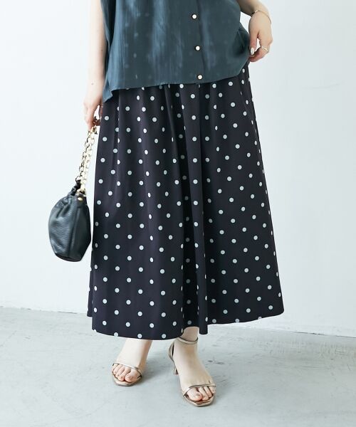 le.coeur blanc / ルクールブラン ロング・マキシ丈スカート | リバーシブルタフタスカート | 詳細22
