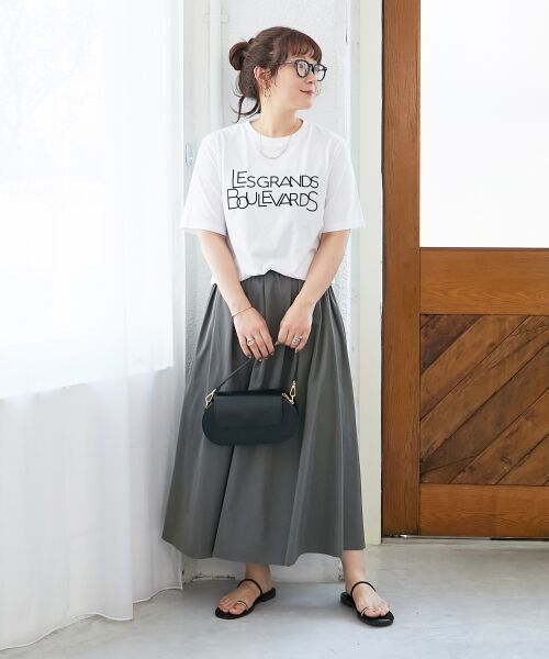 le.coeur blanc / ルクールブラン ロング・マキシ丈スカート | リバーシブルタフタスカート | 詳細25