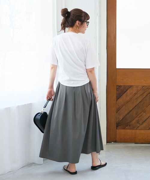 le.coeur blanc / ルクールブラン ロング・マキシ丈スカート | リバーシブルタフタスカート | 詳細26