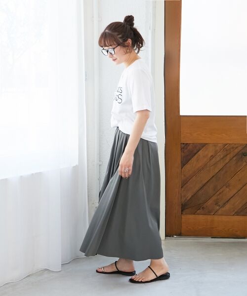 le.coeur blanc / ルクールブラン ロング・マキシ丈スカート | リバーシブルタフタスカート | 詳細27