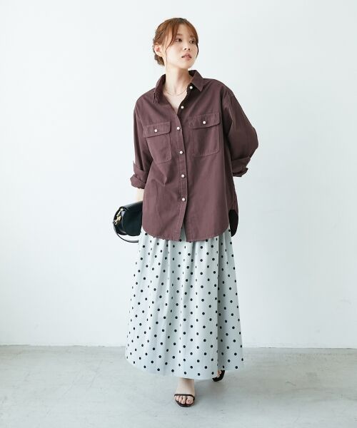 le.coeur blanc / ルクールブラン ロング・マキシ丈スカート | リバーシブルタフタスカート | 詳細3