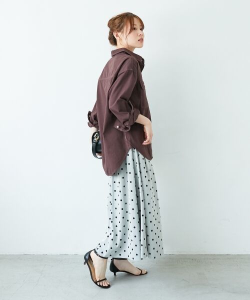 le.coeur blanc / ルクールブラン ロング・マキシ丈スカート | リバーシブルタフタスカート | 詳細5