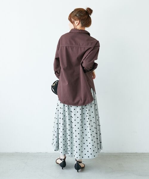 le.coeur blanc / ルクールブラン ロング・マキシ丈スカート | リバーシブルタフタスカート | 詳細6