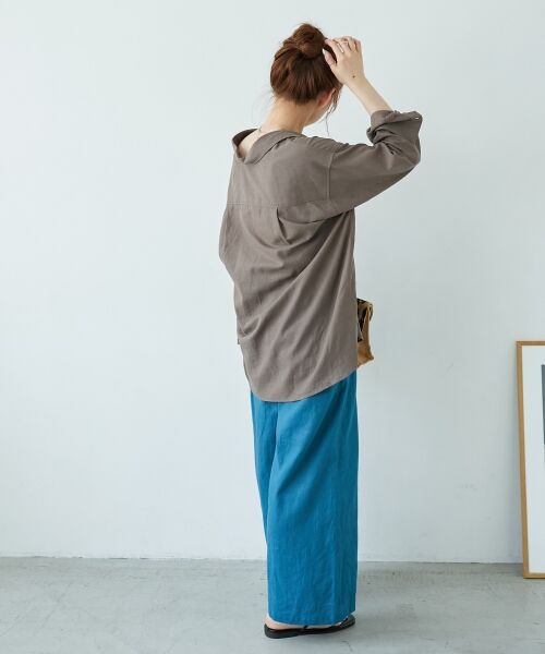 le.coeur blanc / ルクールブラン その他パンツ | 《夏に向けた快適な1枚》麻ワイドクロップドパンツ | 詳細28