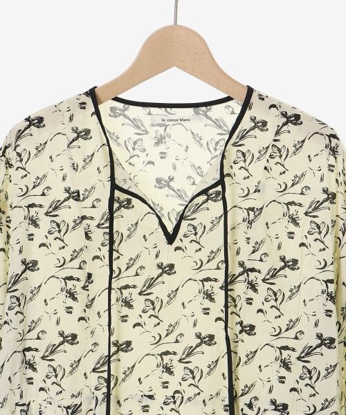 le.coeur blanc / ルクールブラン ロング・マキシ丈ワンピース | フラワーモチーフスキッパーワンピース | 詳細17