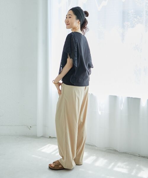 le.coeur blanc / ルクールブラン カットソー | 《手洗い可能》スカラップレーススリーブカットソー | 詳細24