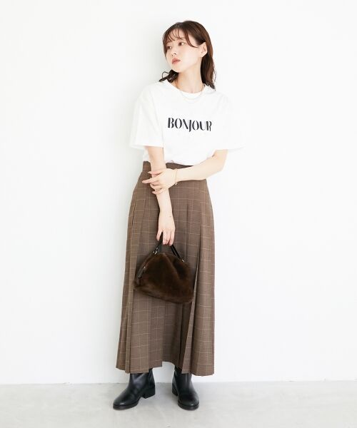 le.coeur blanc / ルクールブラン Tシャツ | 《手洗い可能》パールロゴTシャツ | 詳細2