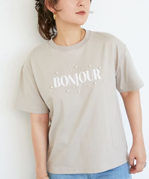 le.coeur blanc / ルクールブラン Tシャツ | 《手洗い可能》パールロゴTシャツ | 詳細21